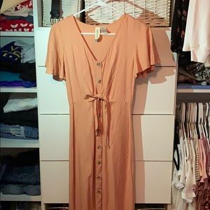 Light orange dress